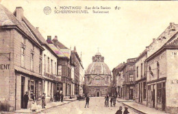 MONTAIGU - ZICHEM -  SCHERPENHEUVEL -  Rue De La Station - Statiestraat - Tabak Winkel - Scherpenheuvel-Zichem