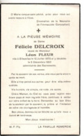 Ellezelles 1870 - 1953 , Félicie Delcroix - Décès