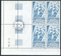 TAAF - N°202 - L'HEROINE - BLOC DE 4 - COIN DATE 31.8.94 - OBLITERE EN MARGE - Used Stamps