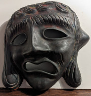 Tête / Masque En Terre Cuite Tragedy - Hand Made In Greece - Other & Unclassified