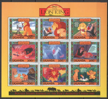 Uganda (Ouganda) - 1994 - Disney: The Lion King - Yv 1135/43 - Disney