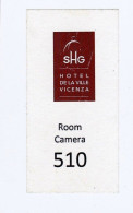 ITALIA  KEY HOTEL   SHG Hotel De La Ville Vicenza - Hotelkarten