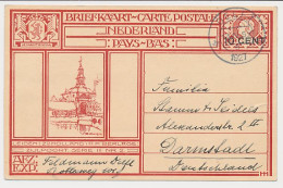 Briefkaart G. 214 P ( Leiden ) Delft - Duitsland 1927 - Postal Stationery