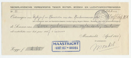 Maastricht - Hoofddorp Haarlemmermeer 1937 - Kwitantie - Ohne Zuordnung