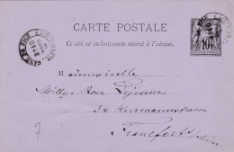 FRANCIA - INTERO POSTALE -VIAGGIATO - VIAGGIATO - 1885 - Sonstige & Ohne Zuordnung