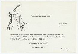 Briefkaart G. 364 Particulier Bedrukt Volendam 1988 - Ganzsachen