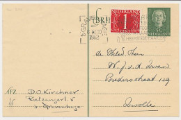 Briefkaart G. 300 / Bijfrankering Den Haag - Zwolle 1952 - Entiers Postaux