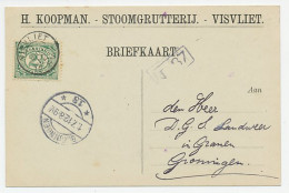 Firma Briefkaart Visvliet 1912 - Stoomgrutterij - Ohne Zuordnung