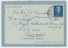 Luchtpostblad G. 3 Alphen A.d. Rijn - Cristobal Canal Zone 1951 - Postal Stationery