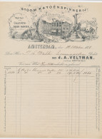 Nota Amsterdam 1878 - Stoom Katoenspinnerij - Pays-Bas