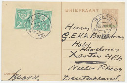 Briefkaart G. 218 / Bijfrankering Baarn - Duitsland 1927 - Entiers Postaux