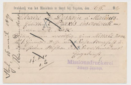 Briefkaart G. 23 Particulier Bedrukt Steyl - Belgie 1890 - Ganzsachen