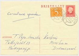 Briefkaart G.347 / Bijfrankering Hardegarijp - Dedemsvaart 1972 - Entiers Postaux