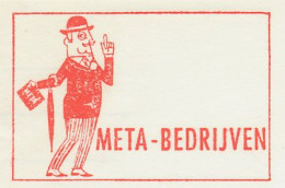 Proof / Test Meter Strip Netherlands 1967 Umbrella - Gentleman - Costumi