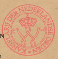 Meter Cover Netherlands 1996 Chancellery Of The Dutch Orders - The Hague - Autres & Non Classés