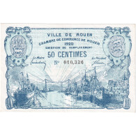 France, Rouen, 50 Centimes, 1918, Chambre De Commerce, TTB, Pirot:110-37 - Cámara De Comercio