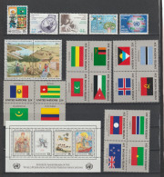 NATIONS UNIES / ONU - NEW YORK - 1986 - ANNEE COMPLETE ** MNH - COTE = 57.75 EUR - Ongebruikt