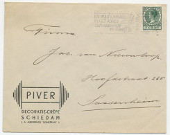 Firma Envelop Schiedam 1939 - Decoratie Crepe - Non Classés