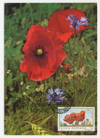 Maximum Card Romania 1986 Flower - Poppy - Other & Unclassified