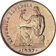 Espagne, 50 Centimos, 1937, SPL, Cuivre, KM:754 - 50 Céntimos