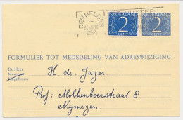 Verhuiskaart G. 24 Den Helder - Nijmegen 1957 - Entiers Postaux