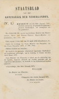 Staatsblad 1871 - Betreffende Postkantoor Zwijndrecht - Covers & Documents