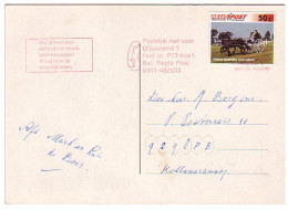 Postcard City Mail Netherlands Carriage - Horse - Horses