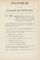 Staatsblad 1877 - Betreffende O.a. Postkantoor Balk - S Graves - Briefe U. Dokumente