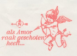 Registered Meter Cover Front Netherlands 1976 Amor - Angel - Eefde - Unclassified