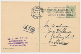 Briefkaart G. 216 Den Haag - Amsterdam 1927 - Entiers Postaux