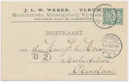 Firma Briefkaart Ulrum 1910 - Metaalgieterij - Rijwielen - Unclassified