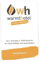 ITALIA  KEY HOTEL   Warmthotel - Intense Simplicity - ROMA - Hotel Keycards