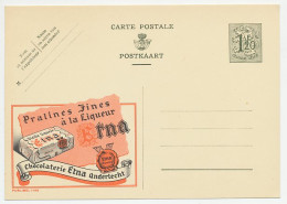 Publibel - Postal Stationery Belgium 1952 Liqueur Chocolates - Erna - Alimentazione