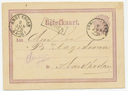 Trein Haltestempel Dieren 1876 - Storia Postale