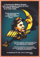 CPM Aviation Aviateur Par Jihel Tirage 30 Ex Numérotés Signés Satirique Wilbur Wright - Airmen, Fliers