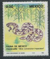 Mexico:Unused Stamp Snake, 1983, MNH - Serpenti