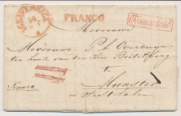 Den Haag - Munster Duitsland 1833 - Franco Grenzen / Franco Tout - ...-1852 Prephilately