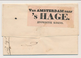 Amsterdam - Den Haag 1848 - Expeditie Koens - ...-1852 Voorlopers