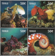 Tuvalu - 2014 - Octopus - Yv 1748A/D - Marine Life