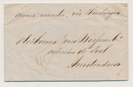 Groningen - Harlingen - Amsterdam 1849 - Annex Monster - ...-1852 Préphilatélie