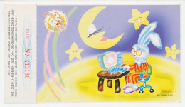 Postal Stationery China 1999 Computer - Rabbit - Sun - Moon - Stars - Fumetti