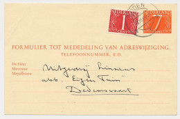Verhuiskaart G. 30 Roden - Dedemsvaart 1965 - Postwaardestukken