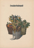 Telegram Germany 1940 - Schmuckblatt Telegramme Easter Egges - Four Seasons - Fruits - Flowers - Pâques