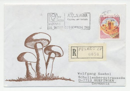 Registered Cover / Postmark Italy 1980 Truffle - National Fair Acqulagna - Champignons