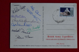 1992 British Army Amadablam Ultimate Challeng Expedition Signed 10 Climbers Mountaineering Himalaya Escalade Alpinisme - Sportlich