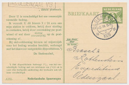 Spoorwegbriefkaart G. NS222 V - Locaal Te Oldenzaal 1929 - Postal Stationery