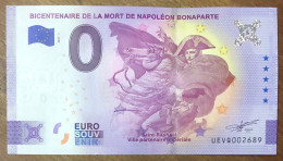 2021 BILLET 0 EURO SOUVENIR ST-RAPHAEL NAPOLÉON BONAPARTE ANNIVERSAIRE EURO SCHEIN BANKNOTE PAPER MONEY PAPIER MONNAIE - Prove Private