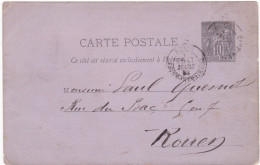 FRANCIA - INTERO POSTALE -VIAGGIATO - VIAGGIATO - 1883 - Andere & Zonder Classificatie