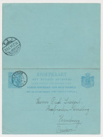 Briefkaart G. 30 Leiden - Hamburg Duitsland 1894 - Entiers Postaux
