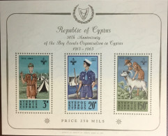 Cyprus 1963 Scouts Minisheet MNH - Unused Stamps